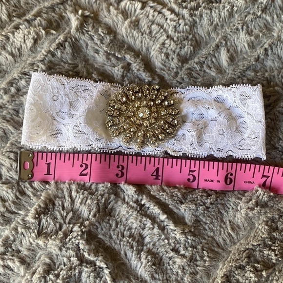Baby | Lace | Rhinestone | Headband - Picture 5 of 6